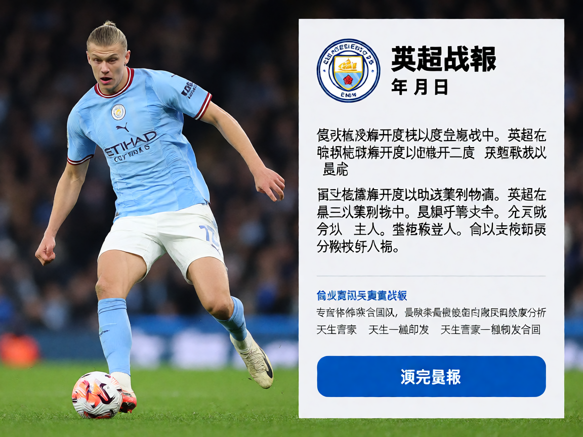 英超曼城对阵利物浦比赛战报,哈兰德梅开二度